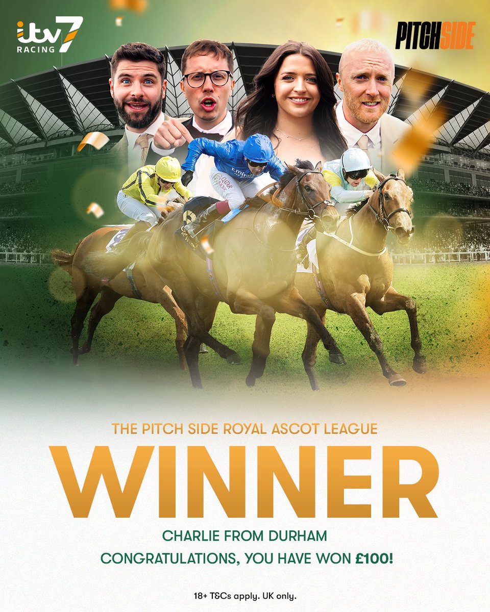 The third <a href="/PitchSideTweets/">Pitch Side</a> league winner of #royalascot2025 can now be revealed... 👇