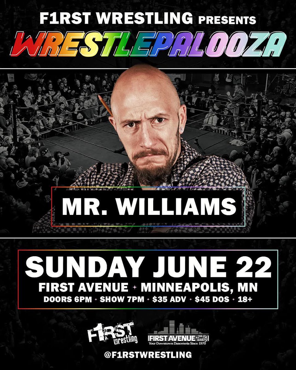 Mr. Williams (@billwillteacher) on Twitter photo What’s great is now I will have a first person account to share for down the road when it comes time to teach young people about this historic event.
#WRESTLEPALOOZA🏳️🌈
🤼♀️ <a href="/f1rstwrestling/">F1RST Wrestling</a>
📍 <a href="/FirstAvenue/">First Avenue</a>
🎟️ axs.com/events/920946/… What’s great is now I will have a first person account to share for down the road when it comes time to teach young people about this historic event.
#WRESTLEPALOOZA🏳️🌈
🤼♀️ <a href="/f1rstwrestling/">F1RST Wrestling</a>
📍 <a href="/FirstAvenue/">First Avenue</a>
🎟️ axs.com/events/920946/…