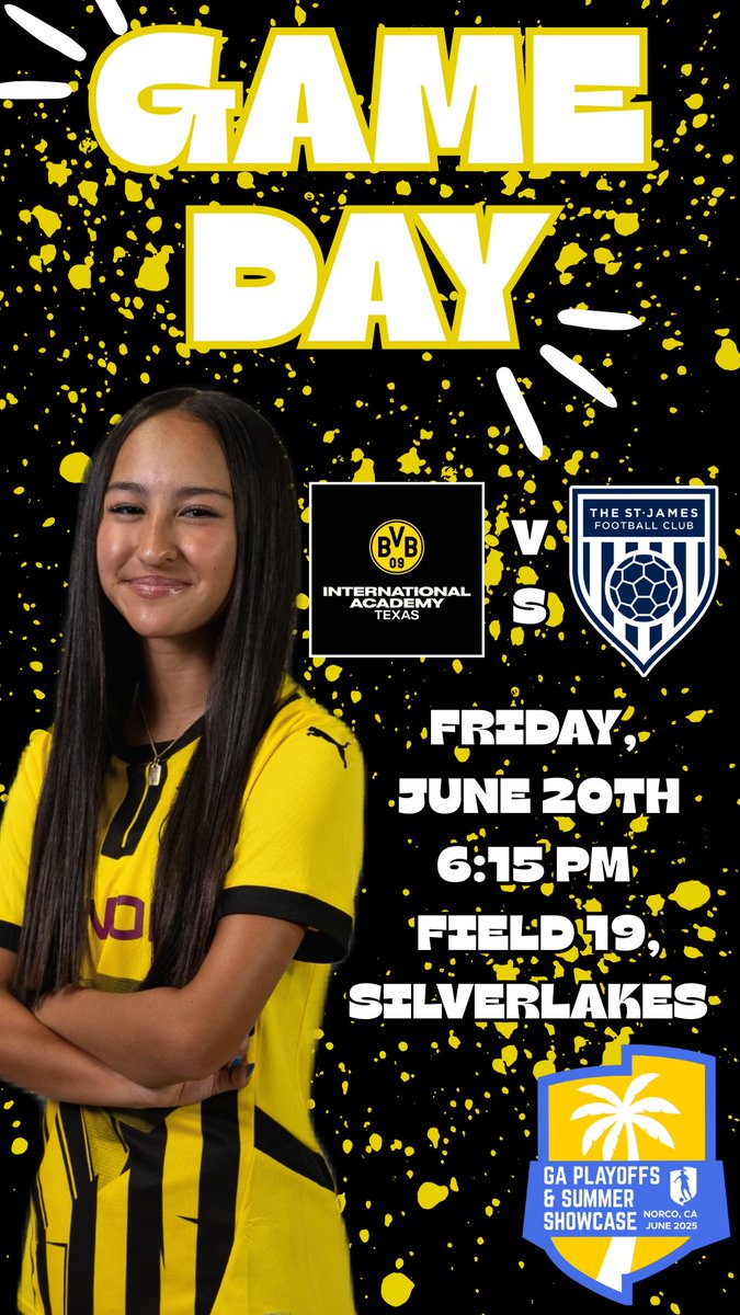 It’s game day! Hope to see you there at 6:15 PM, field 19!!