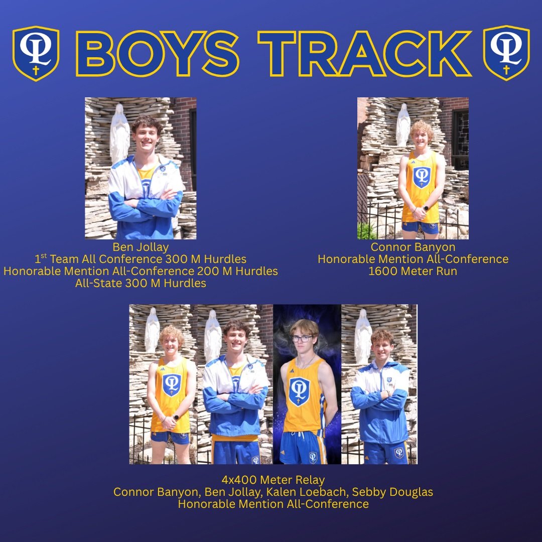 Congratulations to our boys' track post-season award winners!