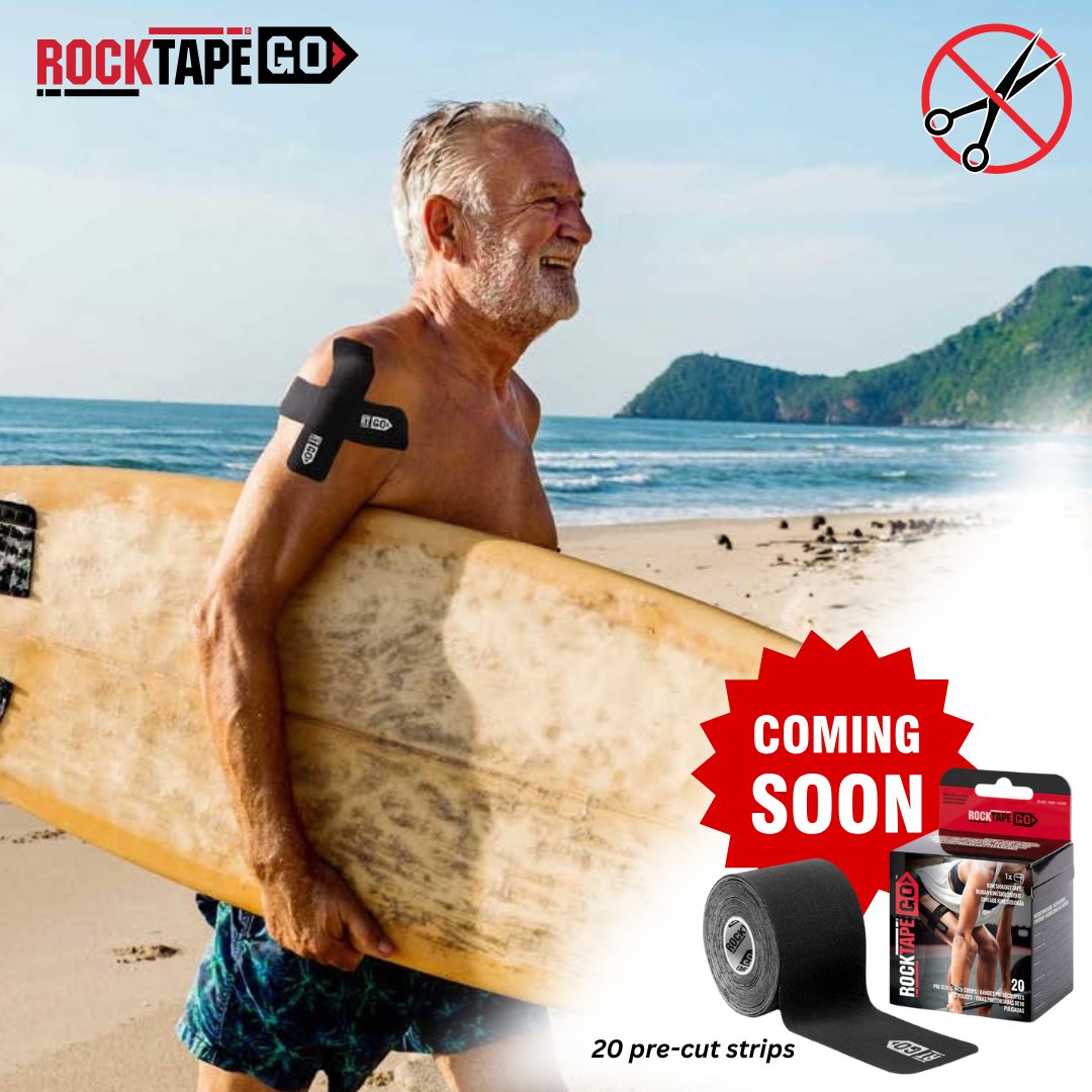 Are you ready to GO scissor free with our new pre-cut RockTape GO  range. Coming to RTUK very soon. 

#RockTape
#ShoulderPain
#PainRelief
#KinesiologyTape
#SportsRecovery
#InjuryPrevention
#PhysicalTherapy
#ShoulderHealth
#Mobility
#Rehab