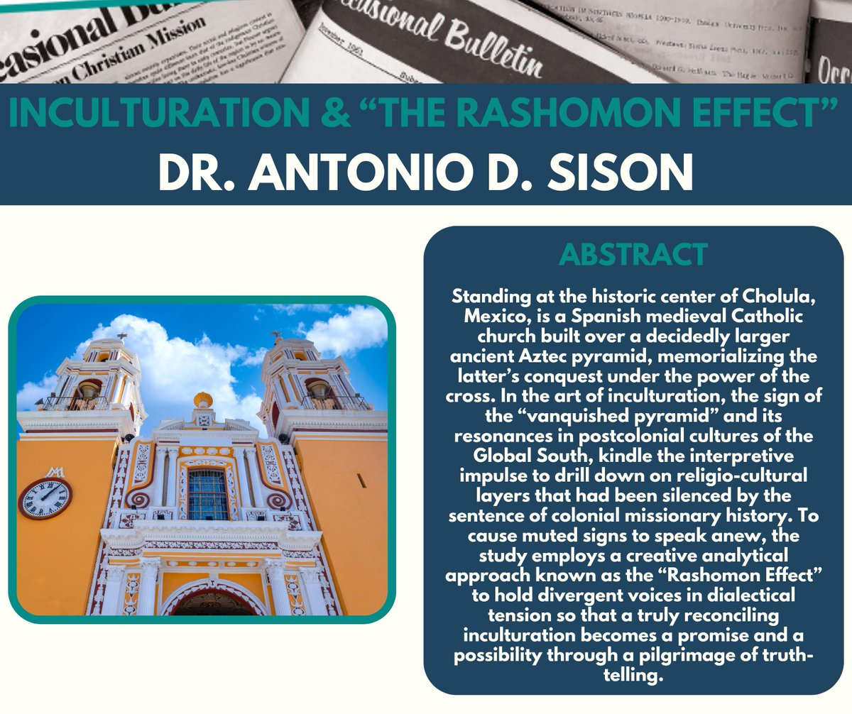 OMSC at Princeton Seminary (@omscatpts) on Twitter photo Today we highlight Dr. Antonio D. Sison's article from the ๐๐ฃ๐ฉ๐๐ง๐ฃ๐๐ฉ๐๐ค๐ฃ๐๐ก ๐ฝ๐ช๐ก๐ก๐๐ฉ๐๐ฃ ๐ค๐ ๐๐๐จ๐จ๐๐ค๐ฃ ๐๐๐จ๐๐๐ง๐๐ titled "Inculturation and the 'Rashomon Effect' Causing Muted Signs to Speak in Cholula, Mexico."
Article:
ptsem-my.sharepoint.com/:b:/g/personalโฆ Today we highlight Dr. Antonio D. Sison's article from the ๐๐ฃ๐ฉ๐๐ง๐ฃ๐๐ฉ๐๐ค๐ฃ๐๐ก ๐ฝ๐ช๐ก๐ก๐๐ฉ๐๐ฃ ๐ค๐ ๐๐๐จ๐จ๐๐ค๐ฃ ๐๐๐จ๐๐๐ง๐๐ titled "Inculturation and the 'Rashomon Effect' Causing Muted Signs to Speak in Cholula, Mexico."
Article:
ptsem-my.sharepoint.com/:b:/g/personalโฆ