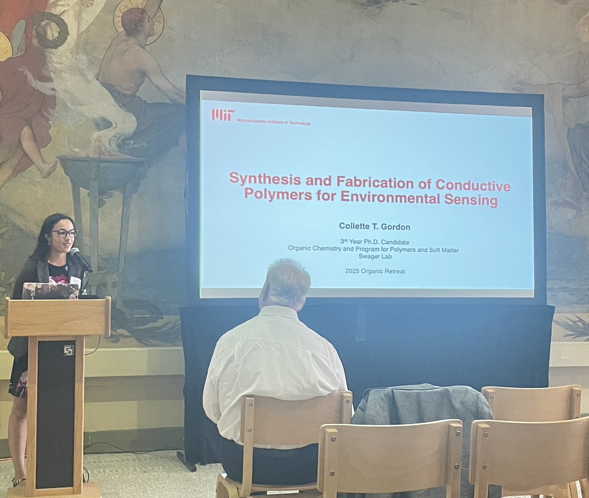 SwagerGroup's tweet image. Right now at 2025 @ChemistryMIT Organic Retreat: @ColletteGordon9 is kicking off for our lab for the series of presentations today! We look forward to hearing more about PFAS and her research very much 🍀🍀🍀