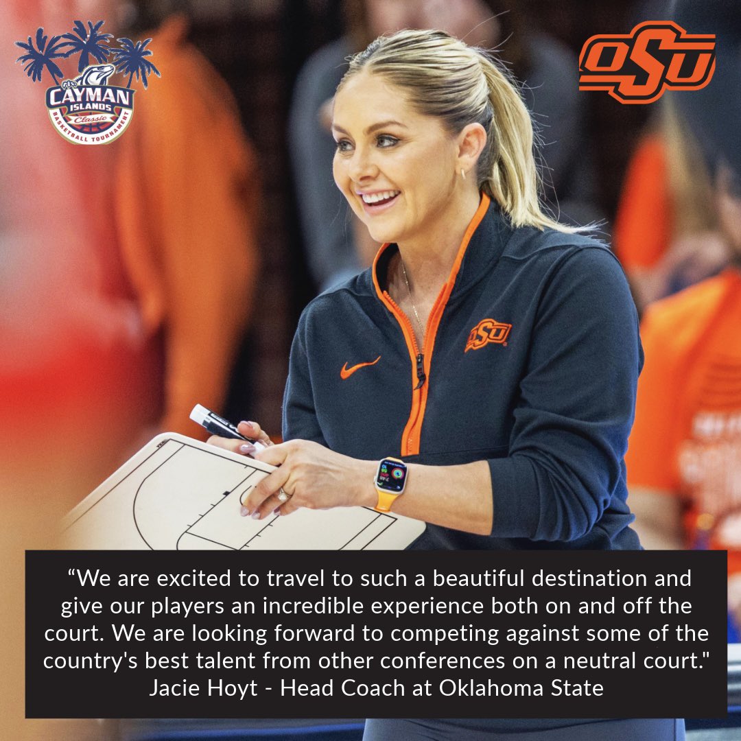 Cayman Islands Classic (@caymanclassic) on Twitter photo Head coach Jacie Hoyt <a href="/OSUWBB/">OSU Cowgirl Basketball</a> is excited about the upcoming Cayman Islands Classic on Nov. 28-29🏀🔥🌴Read what she had to say about competing in paradise! #CaymanIslandsClassic #GoPokes #OSUWBB #CaymanClassic #JacieHoyt Head coach Jacie Hoyt <a href="/OSUWBB/">OSU Cowgirl Basketball</a> is excited about the upcoming Cayman Islands Classic on Nov. 28-29🏀🔥🌴Read what she had to say about competing in paradise! #CaymanIslandsClassic #GoPokes #OSUWBB #CaymanClassic #JacieHoyt
