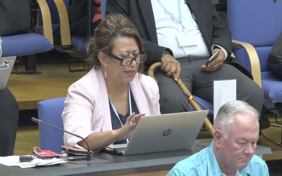 1/2. “Only 1% of global #ClimateFinance, about 13 billion USD has flowed to Small Island Developing States (SIDs). In 2022 only 2% flowed to SIDs.”  Fiji 🇫🇯 speaks the challenges they face in implementing their Nationally Determined Contributions to #ClimateAction  at the