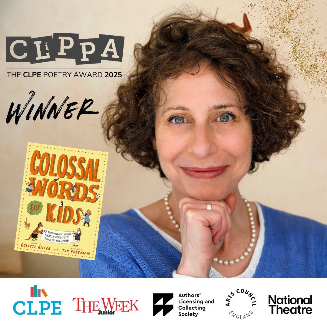 CLPE (@clpe1) on Twitter photo And the winner of #CLiPPA25 is 'Colossal Words for Kids' by Colette Hiller, illustrated by Tor Freeman, and published by <a href="/FLCBooks/">Frances Lincoln Children's Books</a> 🏆
clpe.org.uk/news/colossal-… And the winner of #CLiPPA25 is 'Colossal Words for Kids' by Colette Hiller, illustrated by Tor Freeman, and published by <a href="/FLCBooks/">Frances Lincoln Children's Books</a> 🏆
clpe.org.uk/news/colossal-…