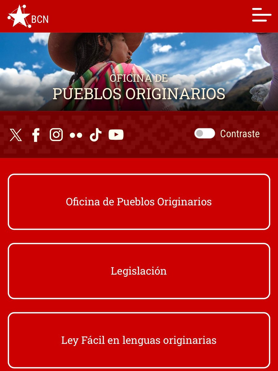 🌱En el Día Nacional de los Pueblos Indígenas, te invitamos a visitar el sitio web de la Oficina de Pueblos Originarios de la Biblioteca del Congreso Nacional, un espacio que visibiliza su historia y participación en el ámbito legislativo.

Ahí podrás explorar:
🔸 Legislación