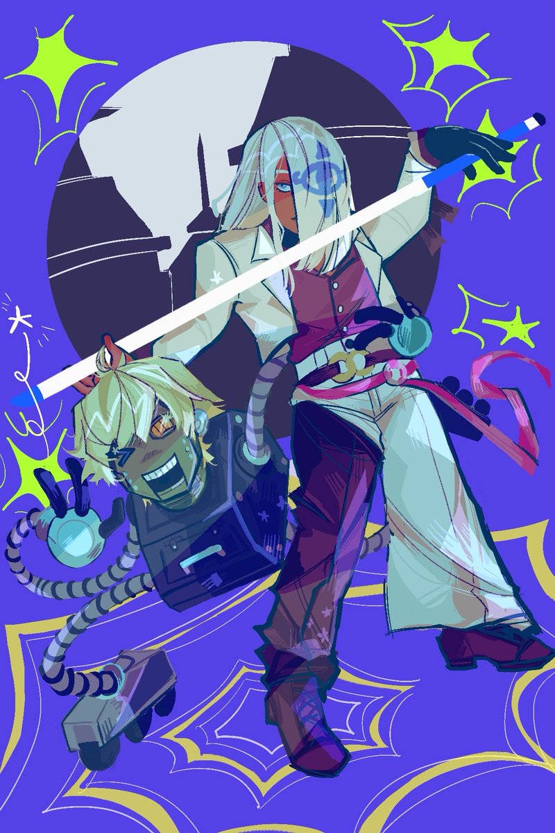 Venom and RoboKy wooooo!!

#GuiltyGear #GuiltyGearStrive