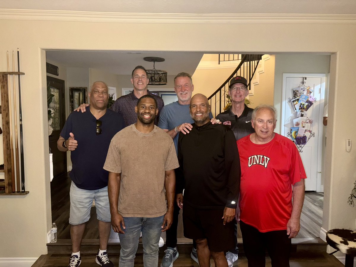 Past, present, and future Rebel QBs. Many missing but thankful for the fellowship and wisdom passed along! Go Rebels!