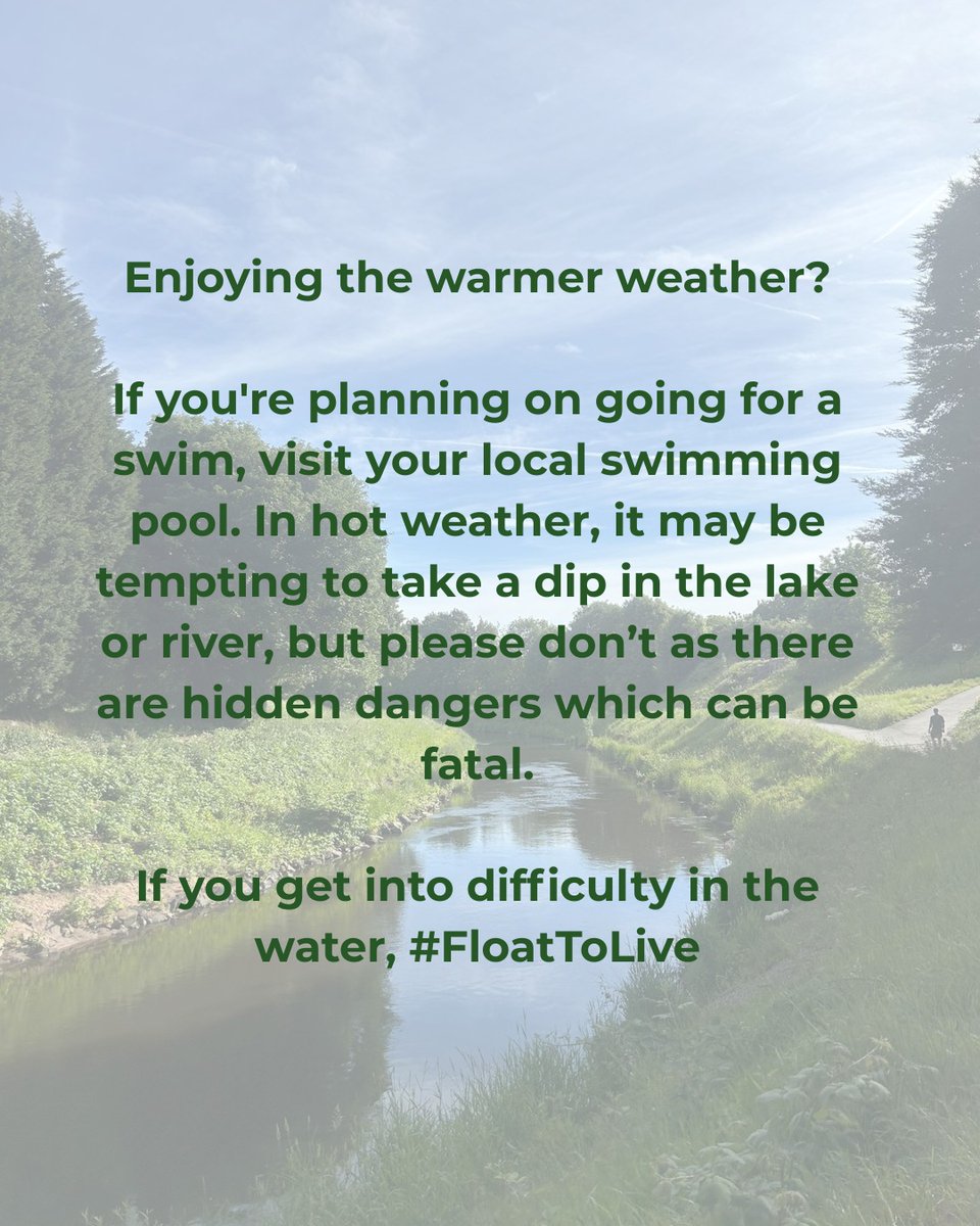 A remainder ahead of this hot weekend.

193 people accidentally drowned in the UK in 2024.
Don’t become a statistic, stay safe around water.