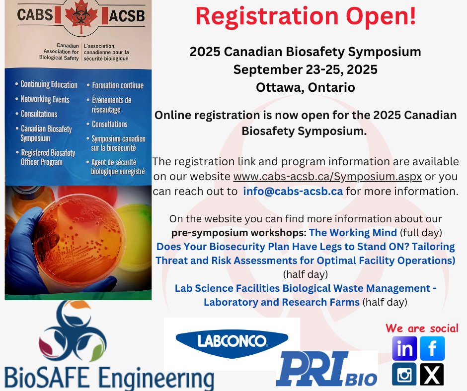 Canadian Association For Biological Safety tweet media