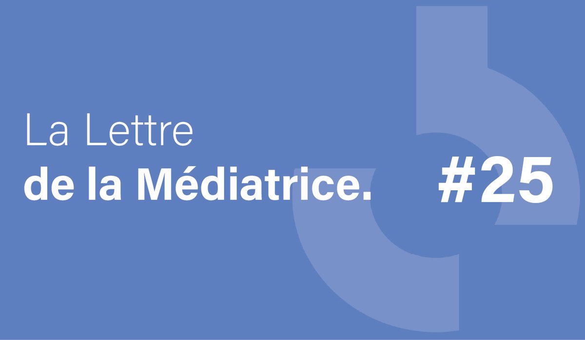 La Médiatrice (@mediatricerf) on Twitter photo Dans la Lettre du 20 juin 2025, retrouvez les grandes thématiques des messages des auditeurs envoyés à la médiatrice des antennes de <a href="/radiofrance/">Radio France</a> 👇
tinyurl.com/3zfrk2d3 Dans la Lettre du 20 juin 2025, retrouvez les grandes thématiques des messages des auditeurs envoyés à la médiatrice des antennes de <a href="/radiofrance/">Radio France</a> 👇
tinyurl.com/3zfrk2d3