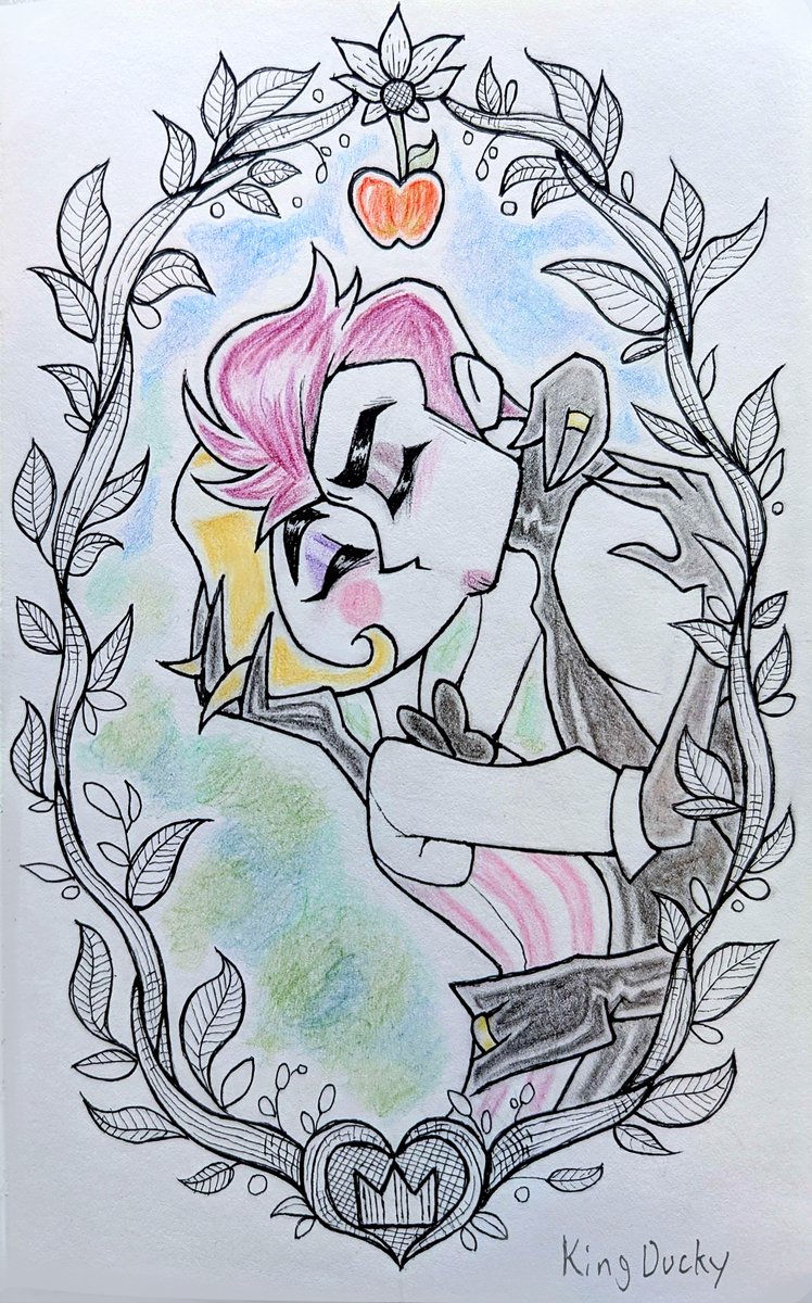 Bonded through every life

Happy birthday to my love, you are the Adam to my Lucifer &lt;3

#adamsapple 
#HazbinHotelAdam 
#HazbinHotelLucifer