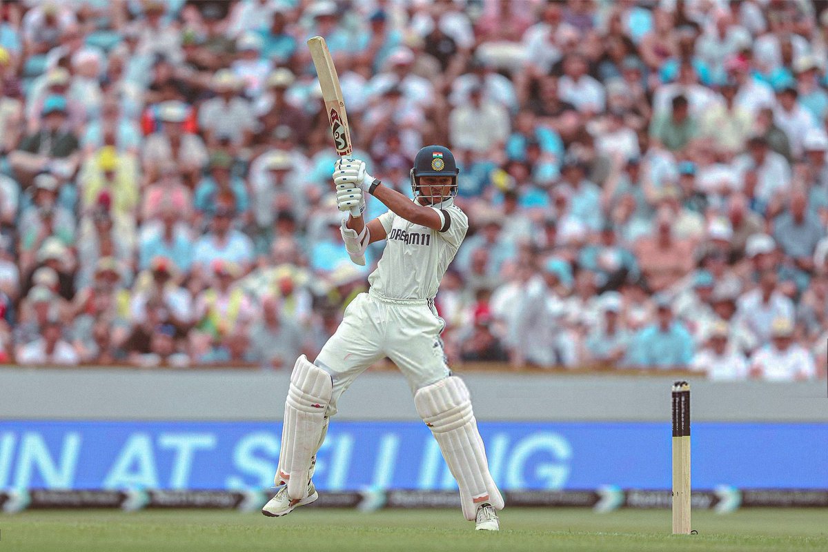 An innings of grit, expectations, resolve, skill and nerves.
The dressing room applauds to this fighter who is standing tall against every negative thought we had as fans.
Wonderful 100 Jaiswal. Keep going strong