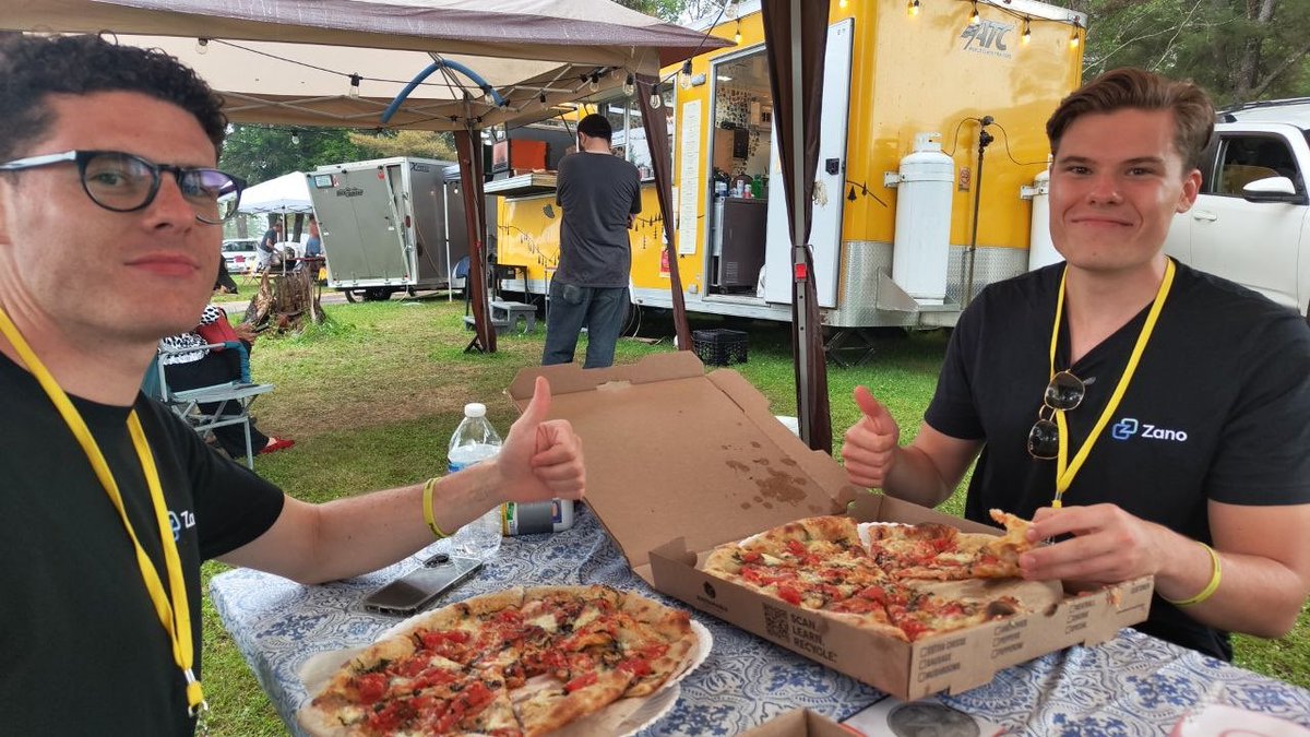 Freedom Dollar (@freedomdollar5) on Twitter photo “Bought these pizzas at Agora Valley at <a href="/PorcFest/">Porcupine Freedom Festival</a> with Freedom Dollar Onboarding people whilst enjoying a pizza, it can't get much better.” “Bought these pizzas at Agora Valley at <a href="/PorcFest/">Porcupine Freedom Festival</a> with Freedom Dollar Onboarding people whilst enjoying a pizza, it can't get much better.”