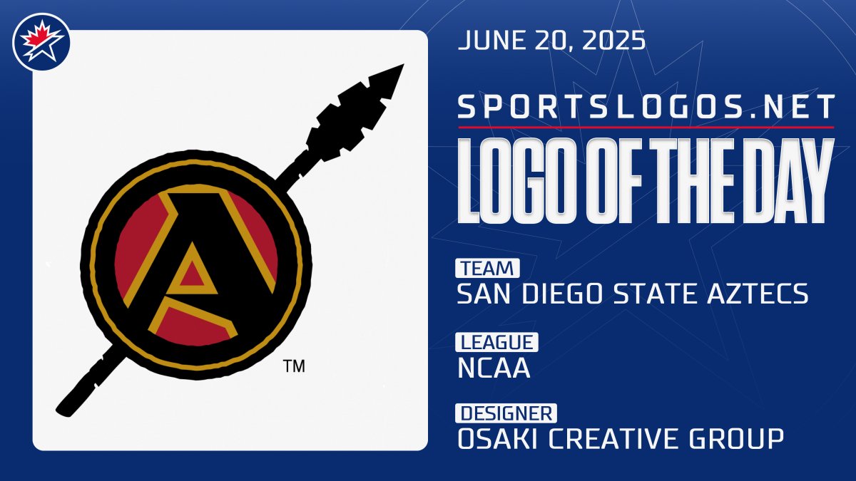 #LogoOfTheDay: San Diego State Aztecs Secondary (NCAA) circa 2002. See it on the site here: sportslogos.net/logos/view/yt2…