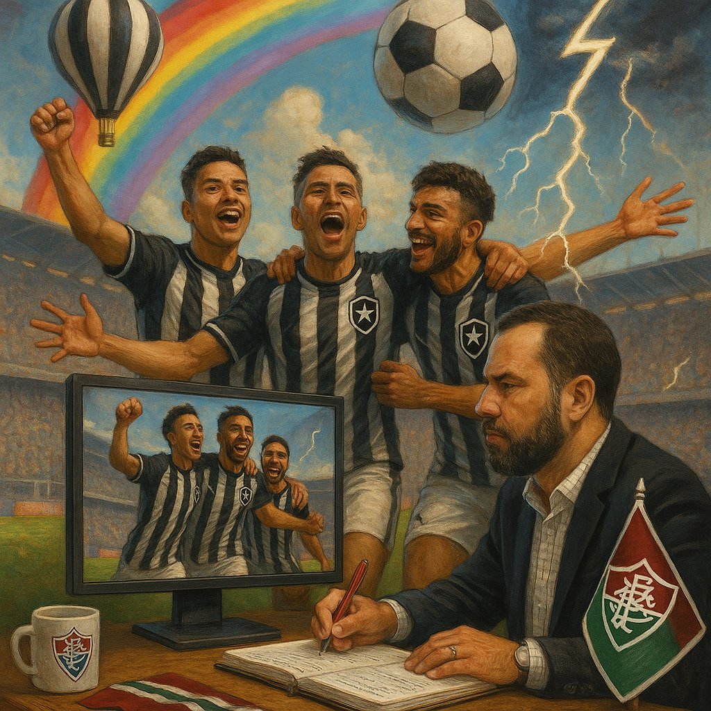 🗒️ | O Botafogo implodiu a desesperança: até os tricolores e apaixonados podem ser contaminados 

O Botafogo venceu o PSG. Leia de novo: o Botafogo venceu o PSG. No Super Mundial. Um gol improvável do Igor Jesus, sobrenome que talvez explique o feito para os mais religiosos. O