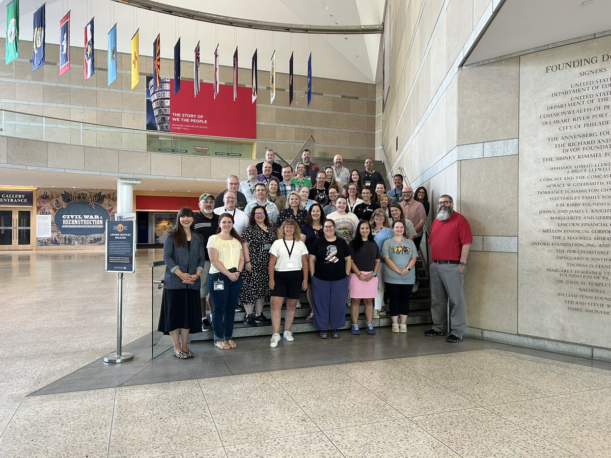 It has been a wonderful week discussing Principles of the American Revolution with this crew of Summer Institute teachers! #NCCed