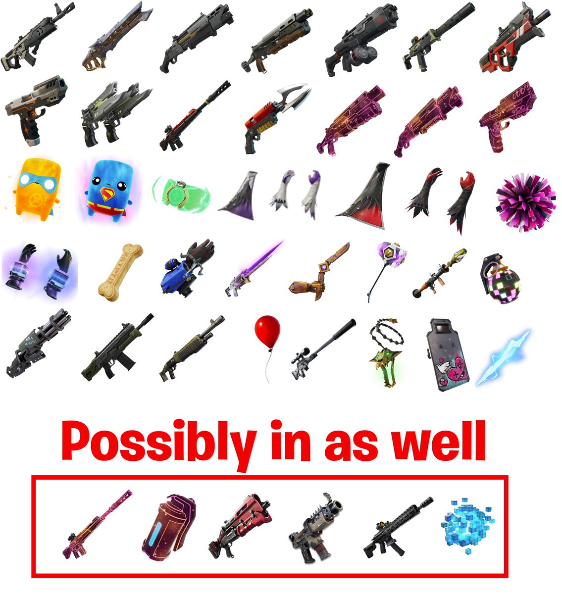 ignoring "standard" items, if the 14 Days of Summer event leaves the items in after their respective day ends, we're in for a fucking insane loot pool