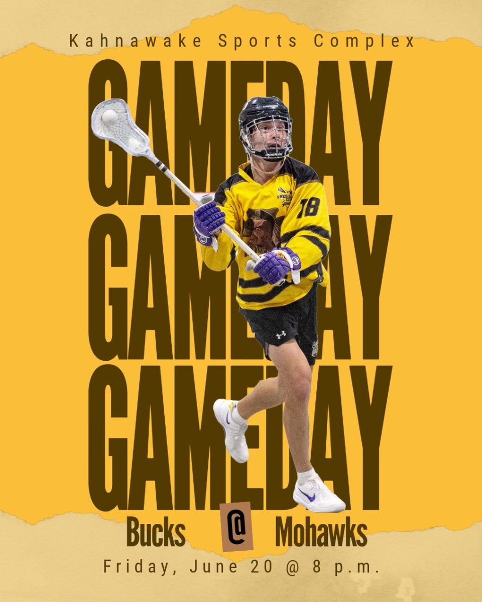 Kahnawake Mohawks gameday 🆚 <a href="/AkweBucks/">Akwesasne Bucks 2025</a>  #TNSLL