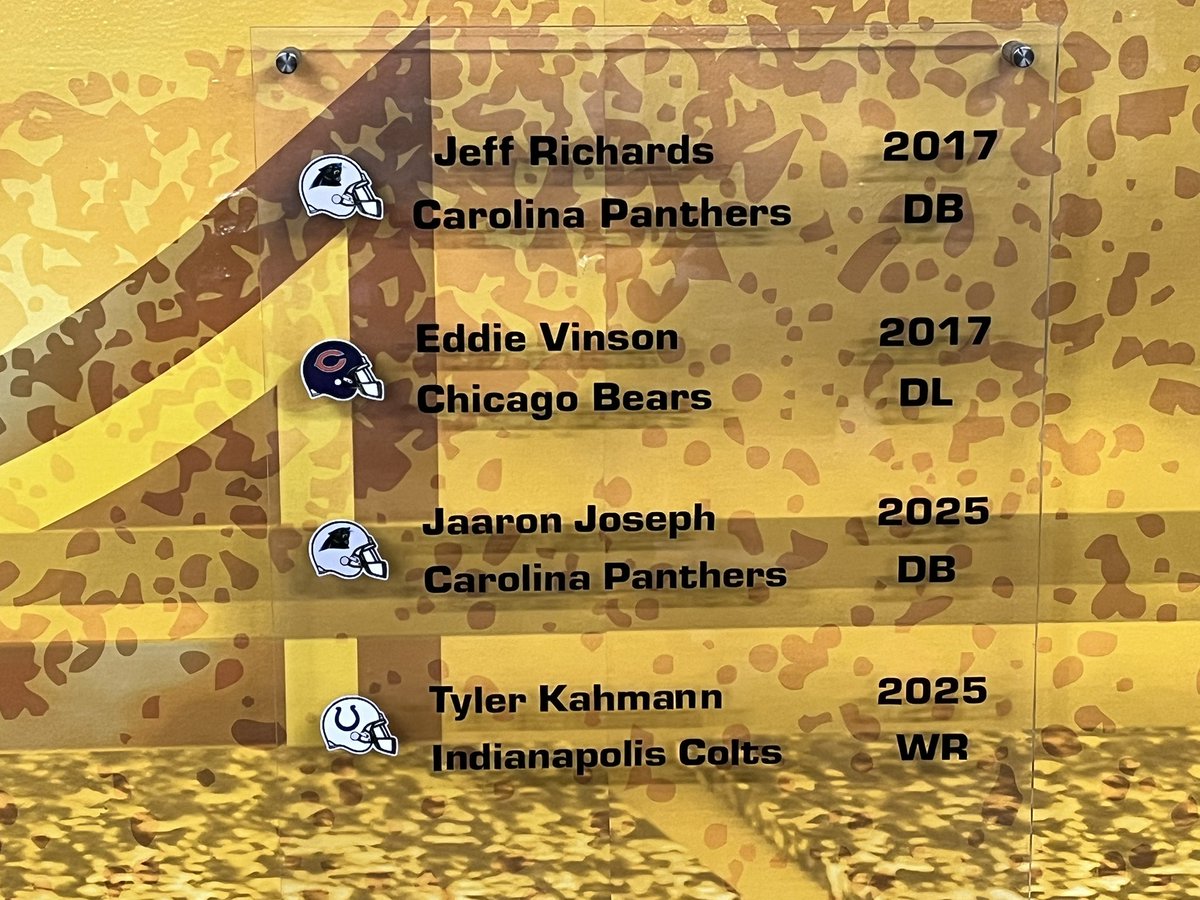 ESU Hornet Football (@esuhornetsfb) on Twitter photo NFL Wall Update ☑️
Always fun getting to add names to the board ‼️
The 7th & 8th NFL Hornets in the Coach Higgins Era. 🔥
<a href="/jaaron_joseph/">Jaaron Joseph 🃏</a> x <a href="/tyler_kahmann33/">Tyler Kahmann</a>
#ProHornets🐝 NFL Wall Update ☑️
Always fun getting to add names to the board ‼️
The 7th & 8th NFL Hornets in the Coach Higgins Era. 🔥
<a href="/jaaron_joseph/">Jaaron Joseph 🃏</a> x <a href="/tyler_kahmann33/">Tyler Kahmann</a>
#ProHornets🐝