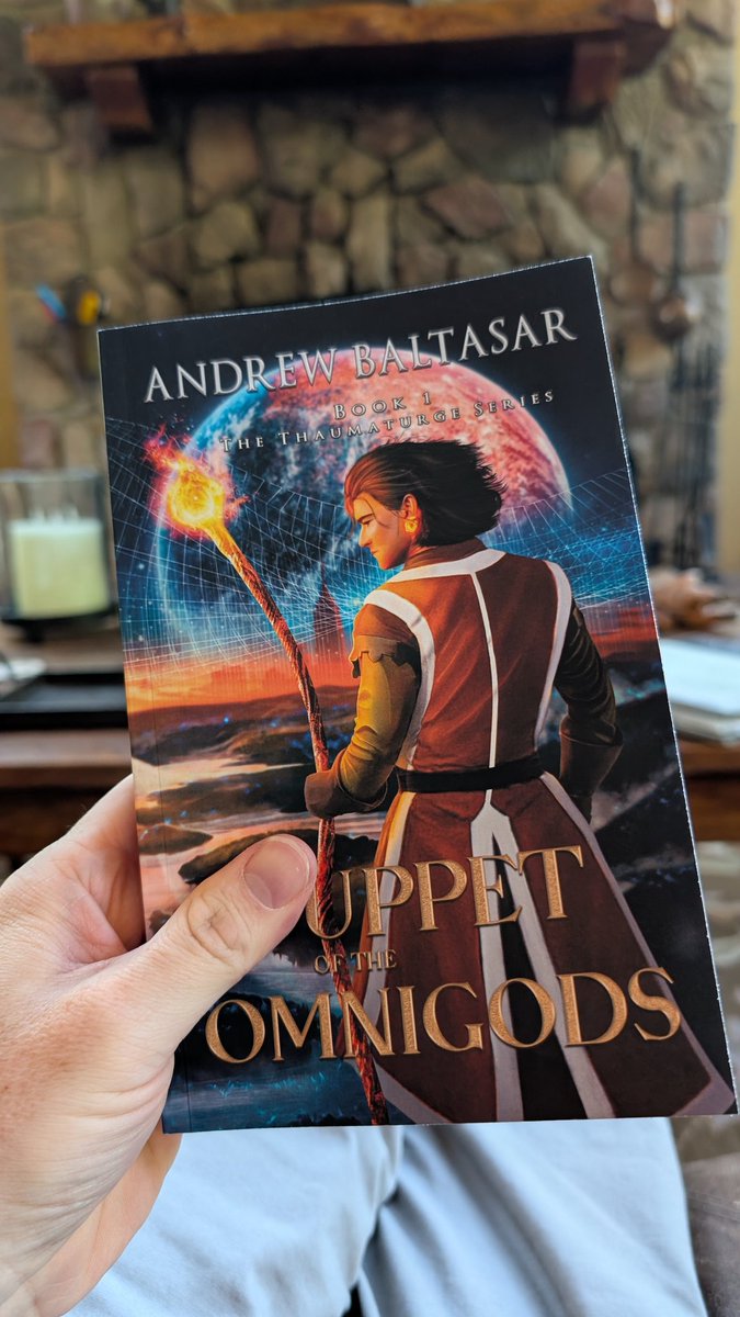 Author | Myles Wagner (@dragonspromise) on Twitter photo Just started 'The Puppet of the Gods' ... LOVE hard magic systems.
Started off with a good mystery, why is the king blinded by his subjects? How are Thoughts and Emotions perceived by him and his world? Can't wait to see how quantum physics unfolds <a href="/Andrew_Baltasar/">A. Baltasar - The Thaumaturge</a> Just started 'The Puppet of the Gods' ... LOVE hard magic systems.
Started off with a good mystery, why is the king blinded by his subjects? How are Thoughts and Emotions perceived by him and his world? Can't wait to see how quantum physics unfolds <a href="/Andrew_Baltasar/">A. Baltasar - The Thaumaturge</a>