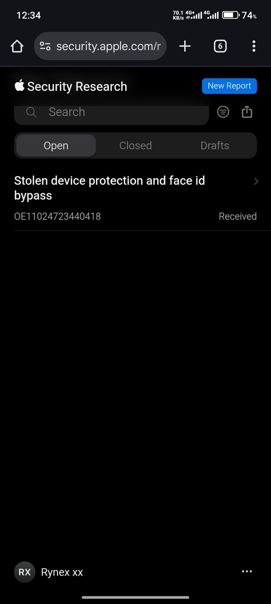 First bug on Apple, 
Let's see what happens