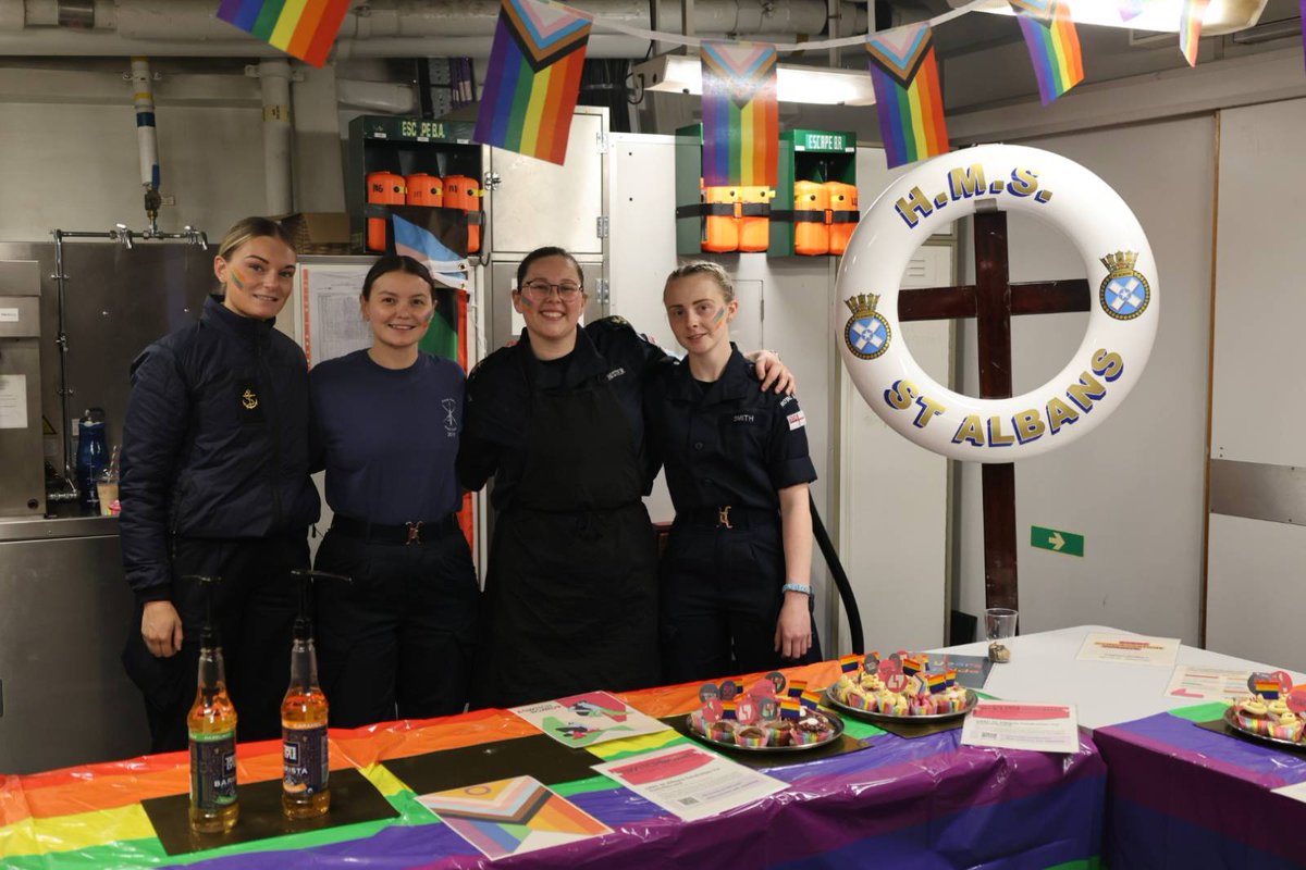 HMSStAlbans's tweet image. As part of Pride Month HMS ST ALBANS took part in a fund raising coffee and cake sale in support of #switchboardlgbt rasing £413 justgiving.com/page/hmsstalba…