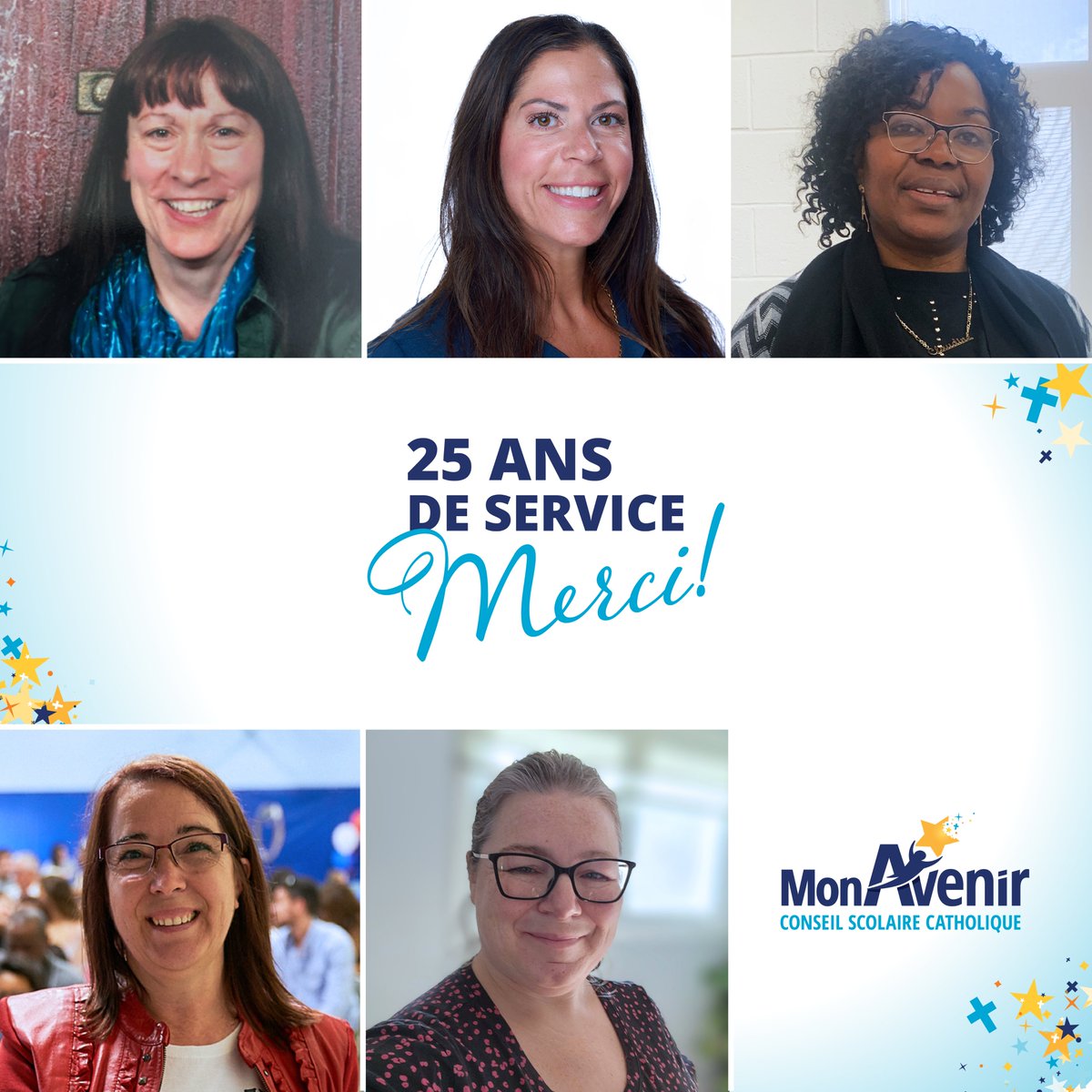 🌟 Une étape marquante : nous soulignons avec fierté les 25 ans de service de plusieurs membres du Csc MonAvenir!
Merci pour votre passion, votre constance et votre engagement exceptionnel envers notre communauté scolaire. 🙏 Félicitations à toutes et à tous!
