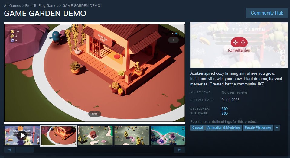 here’s how our game looks on Steam! 👀

i originally planned to release the demo earlier, but steam’s technical approval process caused a bit of a delay.
my current goal is to launch it sometime between july 9 and the two weeks after.

good news: in 3–5 days, it will appear under