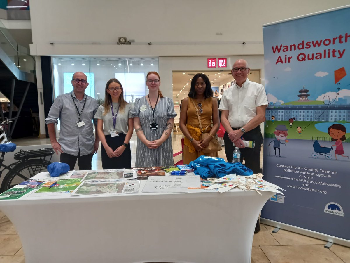 Celebrating Clean Air Day in Wandsworth with our brilliant Air Quality team.