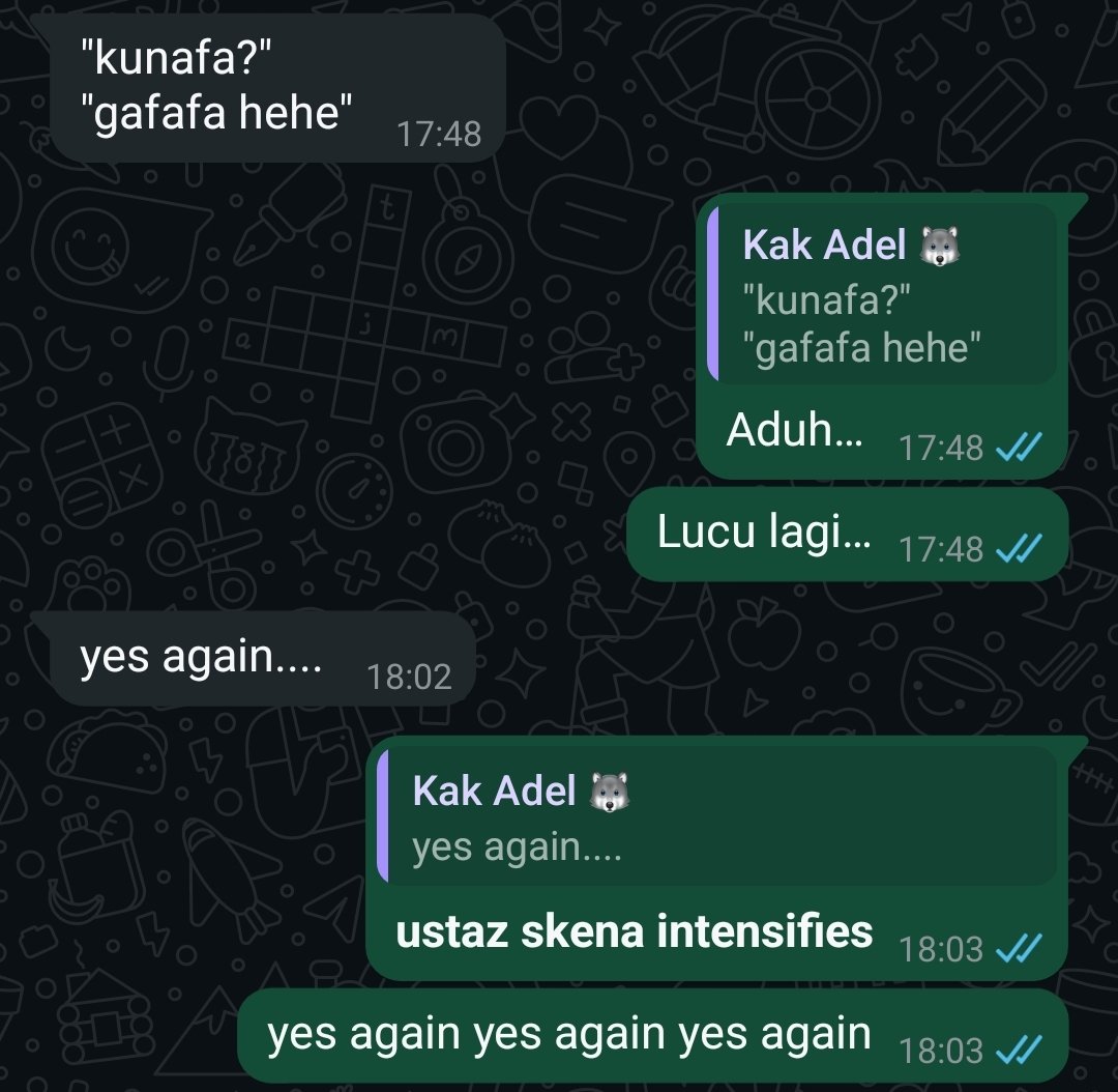 ah, wajar inimah. kadang spam kucing OIIA juga.
