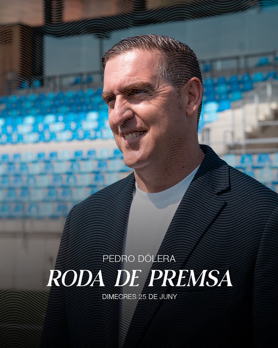 CF Badalona SAD Oficial (@cfbadalonasad) on Twitter photo ‼️ El pròxim dimecres 25 de juny, a les 16:30h, es farà la roda de premsa oberta als mitjans de comunicació del nou entrenador, <a href="/pdolera/">Pedro Dólera</a>, a l’Estadi Municipal de Badalona.
📩 Per sol•licitar accés envieu correu a: premsa@cfbadalona.net
✅ Teniu fins dilluns 23, a les 21:00h ‼️ El pròxim dimecres 25 de juny, a les 16:30h, es farà la roda de premsa oberta als mitjans de comunicació del nou entrenador, <a href="/pdolera/">Pedro Dólera</a>, a l’Estadi Municipal de Badalona.
📩 Per sol•licitar accés envieu correu a: premsa@cfbadalona.net
✅ Teniu fins dilluns 23, a les 21:00h