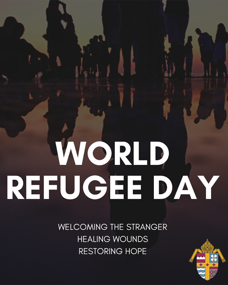 On #WorldRefugeeDay today, the Church stands in prayerful solidarity with refugees around the globe and honor the courage, resilience, and dignity of those forced to flee their homes.