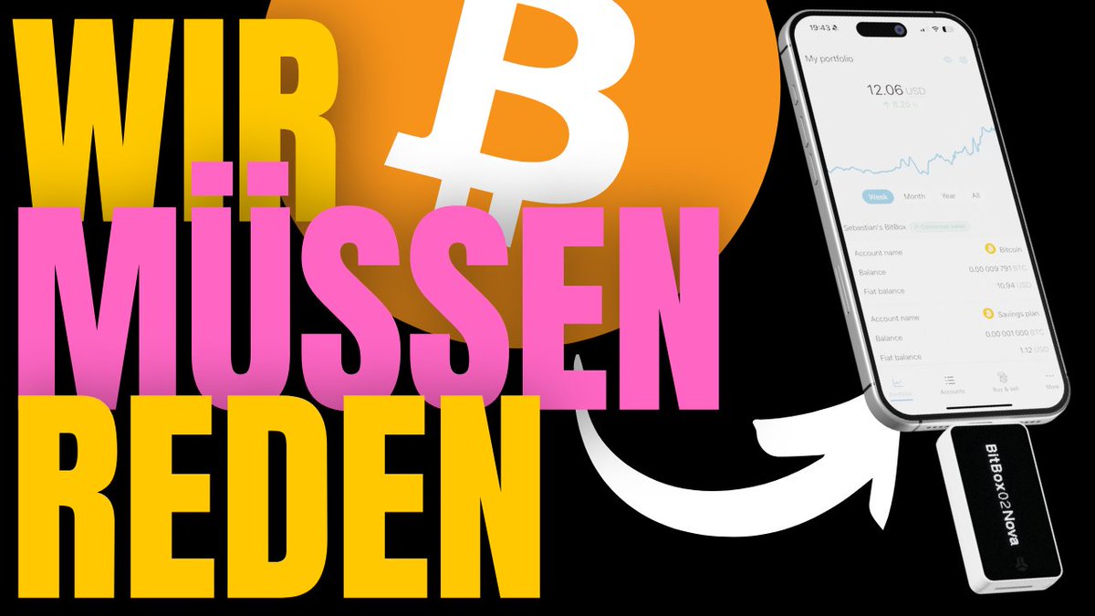 Die wichtigste Regel für Bitcoin (und die irren Folgen!) 😱

Gedanken zu Selbstverantwortung und warum Bitcoin uns weiter bringt ... mit großen News von <a href="/BitBoxSwiss/">BitBox</a> feat. @Stadicus ! 🧡

Neues Video! youtu.be/Z25RpvdwPHM