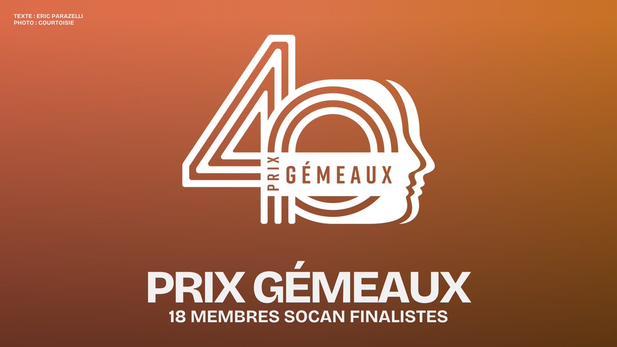 Dix-huit membres SOCAN sont en lice dans les catégories musicales des Prix Gémeaux 2025! 🎵

Découvrez les finalistes et les nouveautés de cette 40e édition 👉 magazinesocan.ca/news/composite…