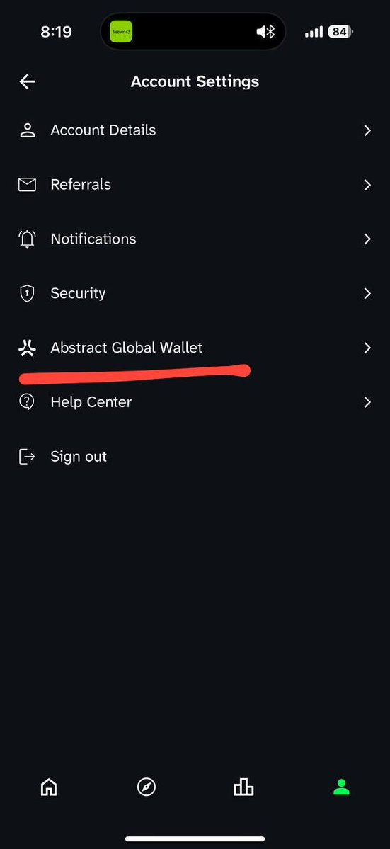 The <a href="/AbstractChain/">Abstract</a> AGW Wallet link is now ready in your Slingshot wallets!

Time is running out!

If you are participating in the <a href="/GrindTheCoin/">Grind - Coming Soon</a> launch don't forget to download your <a href="/SlingshotCrypto/">Slingshot</a> wallet using the referral code in my profile.

$GRIND gets 100% of the fees from