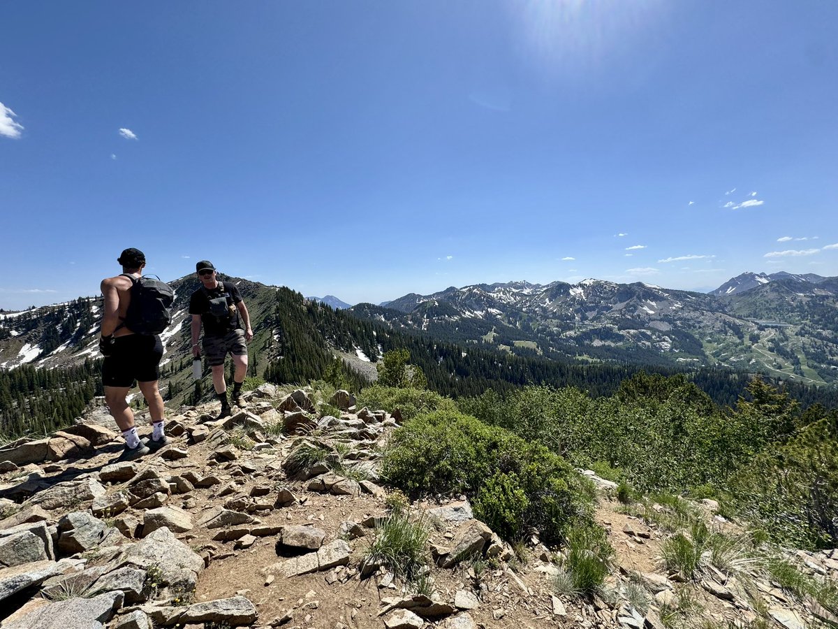 Small but mighty! Salomon alpine marketing team hike yesterday up on 10,420. Can’t say enough how luck I am to be able to work with these two gents.