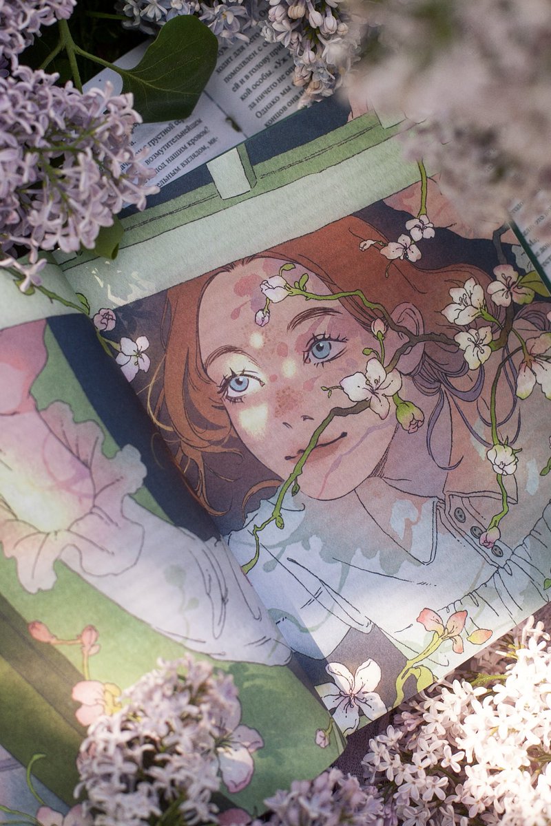 some real-life photos of the «Anne» edition from the publisher — such a perfect vibe for this book 🌸🤲🏻