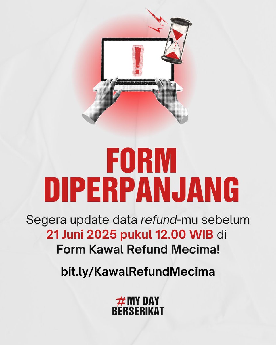 MY DAY BERSERIKAT ❗️ #MecimaTuntaskanRefund tweet media