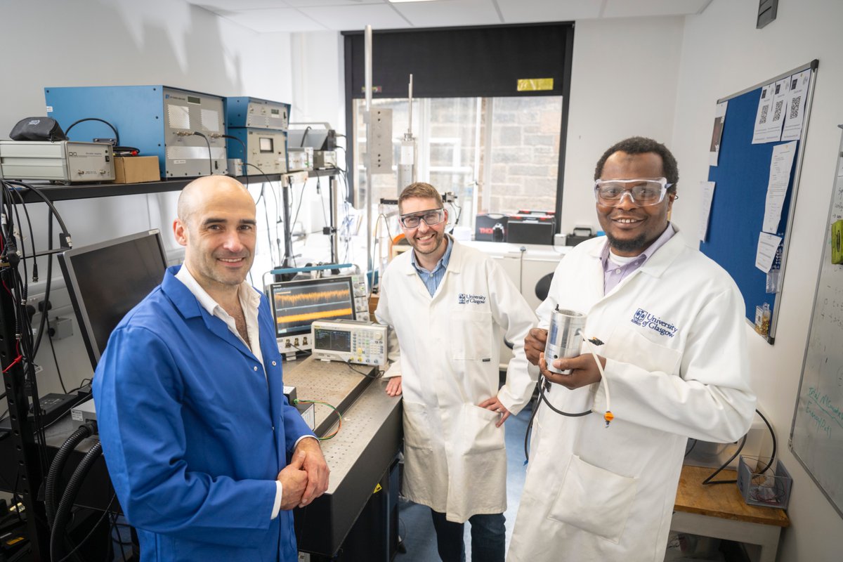 A £20 device developed by researchers from <a href="/UofGChem/">School of Chemistry, University of Glasgow</a> and <a href="/UofGEngineering/">James Watt School of Engineering, Uni. of Glasgow</a> which makes fertiliser by treating water with ultrasound could transform agricultural supply chains in remote areas.

Read more here: gla.ac.uk/news/headline_…