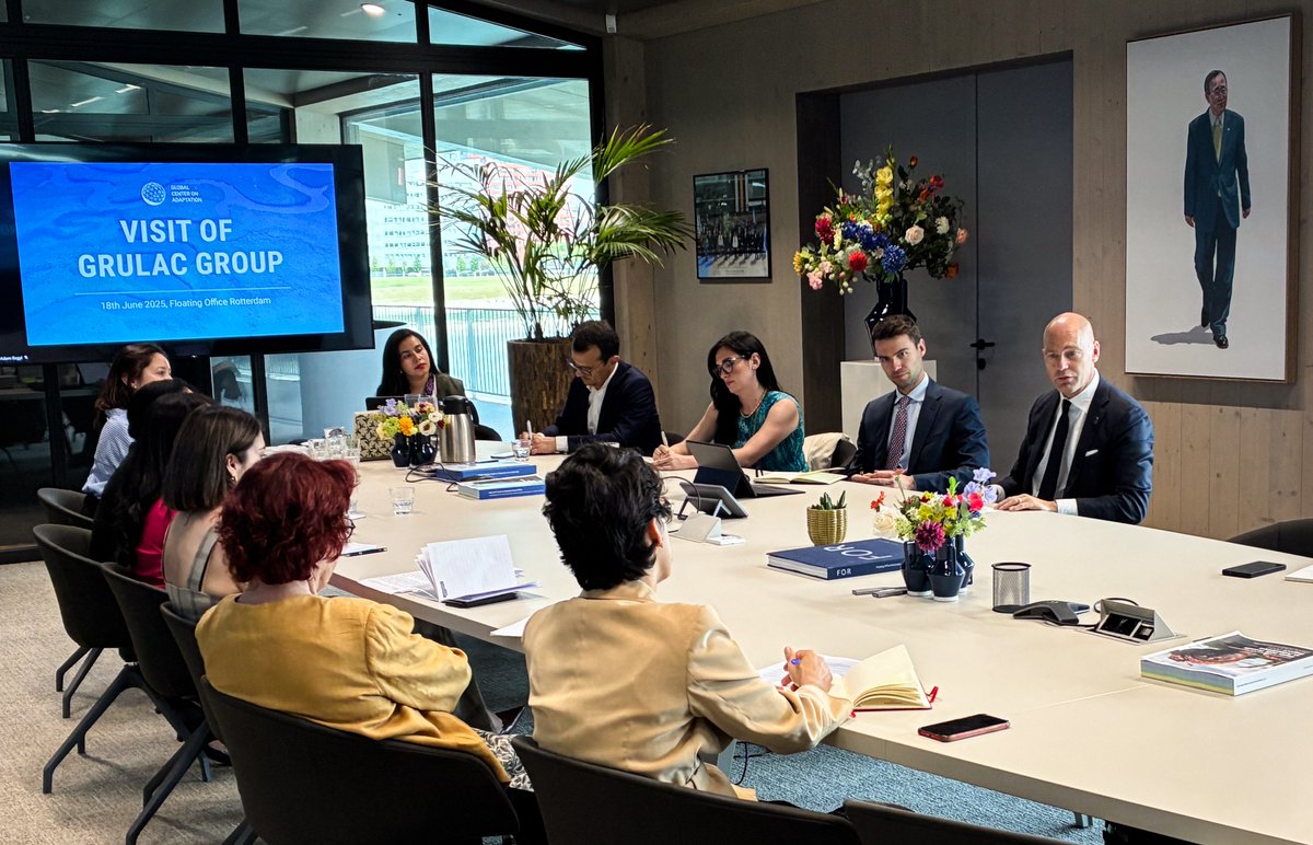 Prof_PatrickV's tweet image. Honoured to welcome ambassadors and diplomats from GRULAC to @GCAdaptation.

As Africa’s #AAAP shows what’s possible, we’re excited to build a similar partnership in Latin America—mainstreaming adaptation into development investments across the region.

Looking forward to working