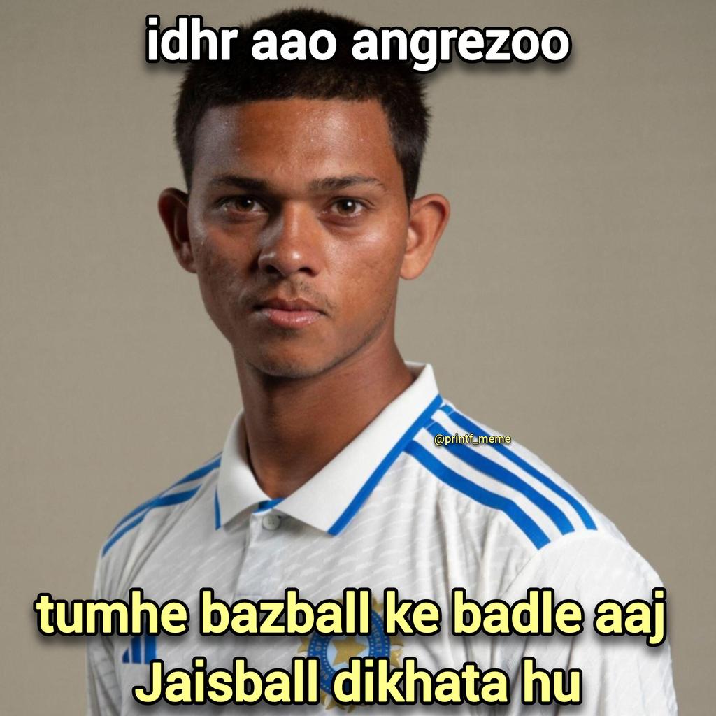 Jaiswal ❌  Jaisball ✅
First Indian Opener To Score A Hundred On Leeds 🗿
#INDvsENG