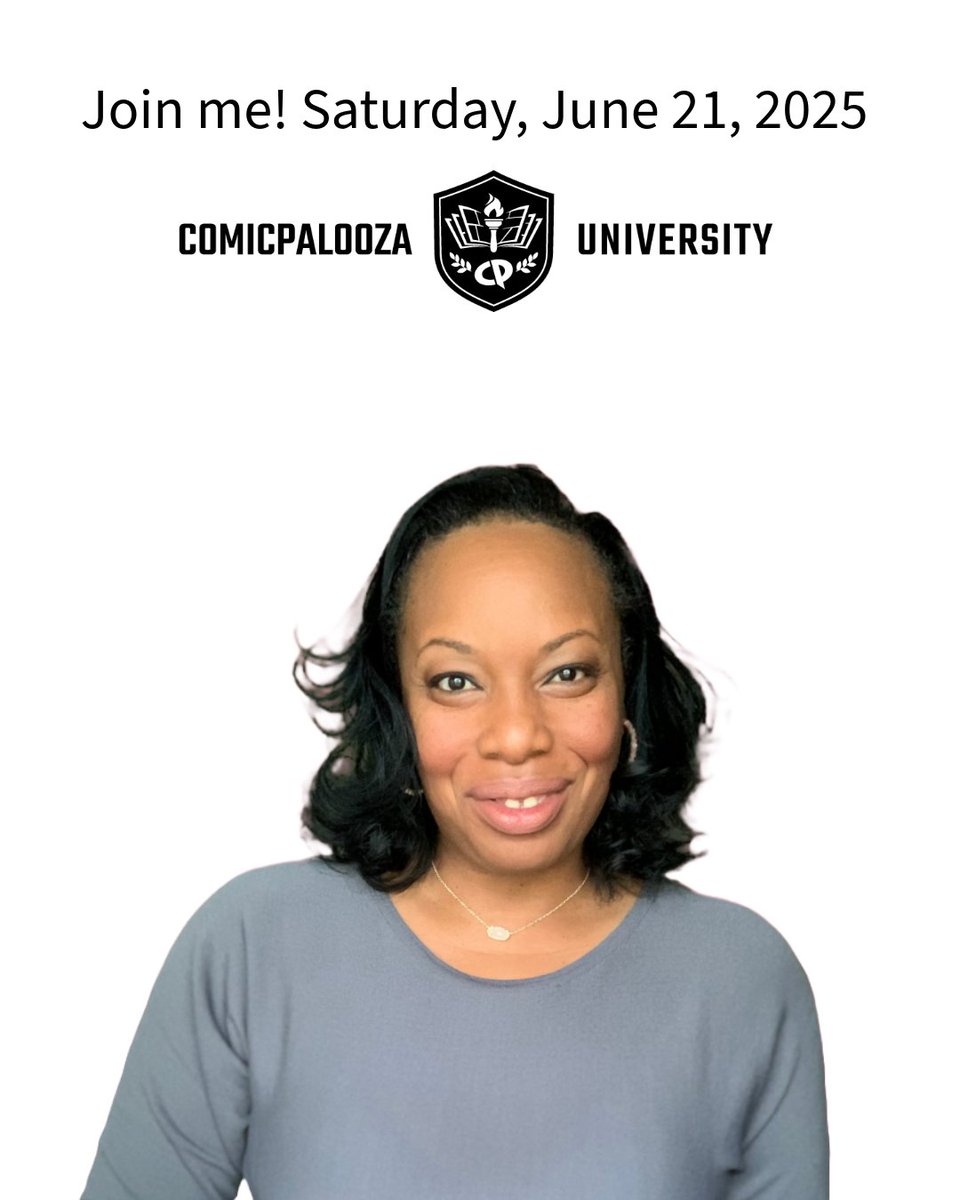 I can hardly contain my excitement! 🎉 This Saturday, I’m thrilled to present my very first Comicpalooza University lecture! Don’t miss out—come join me for an unforgettable experience! 🚀