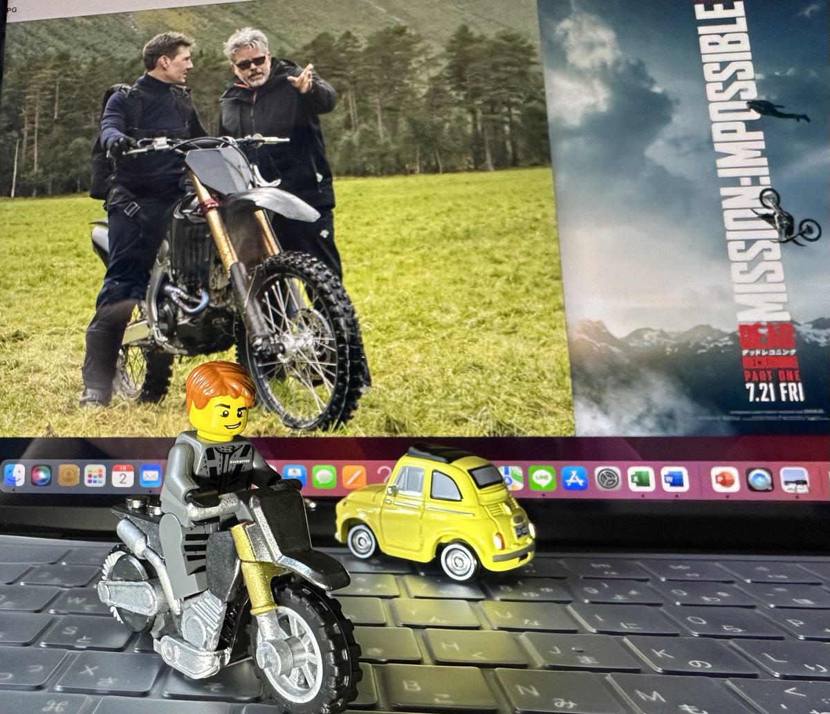 MI7でのトムとバイクをLEGOでつくってみました＼(^o^)／
ジャンプシーンみると泣いちゃいます・・・笑

#金曜ロードショー  #ミッションインポッシブル📷 #デッドレコニング