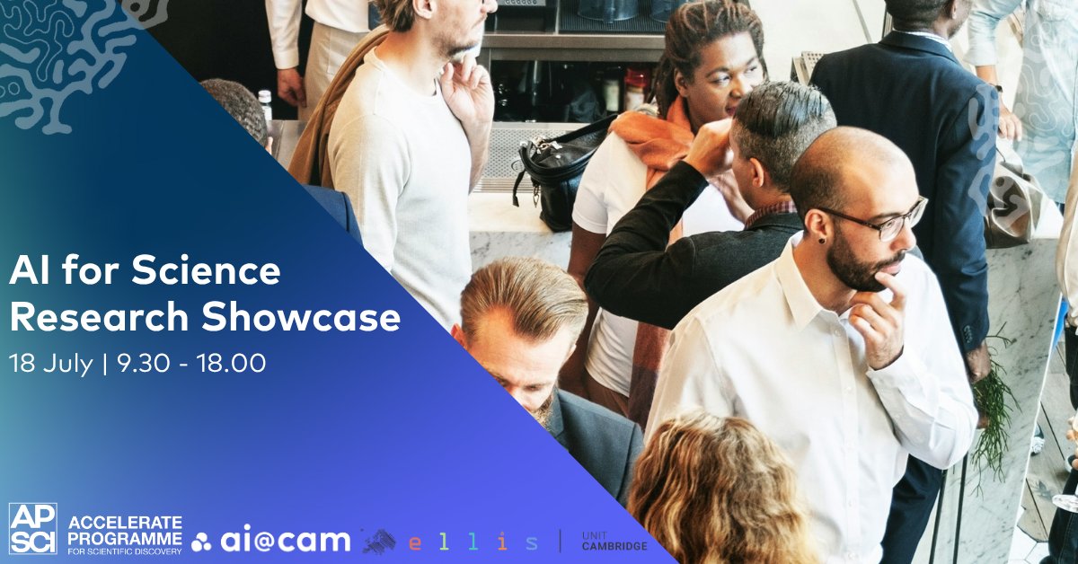ai_cam_mission's tweet image. 🚨 There is still time to register for the #AI for Science Research Showcase!
🗓️ Fri 18 July | 9:30–18:00
📍 @Cambridge_CL
⚡ Featuring: Lightning talks, poster sessions, keynotes + networking
Find out more & register ⬇️
ai.cam.ac.uk/events/ai-for-…
