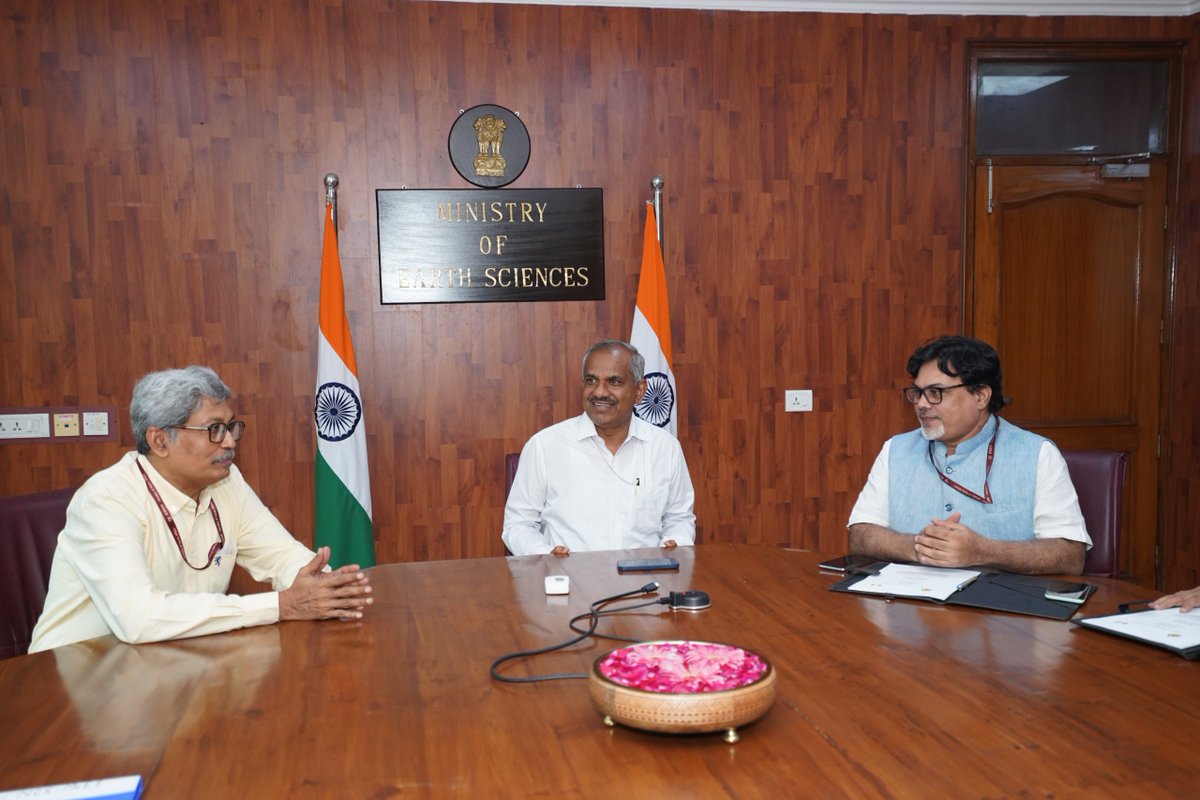 National Center for Seismology (@ncs_earthquake) on Twitter photo A historic milestone: MoU signed between NCS-MoES & GSI, witnessed by Secretary MoES New Delhi & DG-GSI Kolkata.
<a href="/PMOIndia/">PMO India</a> <a href="/DrJitendraSingh/">Dr Jitendra Singh</a> <a href="/OfficeOfDrJS/">Office of Dr. Jitendra Singh</a> <a href="/Ravi_MoES/">Ravi</a> <a href="/Dr_Mishra1966/">Dr. O. P. Mishra</a> <a href="/moesgoi/">MoES GoI</a> <a href="/MinesMinIndia/">Ministry of Mines</a> <a href="/GeologyIndia/">Geological Survey of India</a> <a href="/ndmaindia/">NDMA India | राष्ट्रीय आपदा प्रबंधन प्राधिकरण 🇮🇳</a> A historic milestone: MoU signed between NCS-MoES & GSI, witnessed by Secretary MoES New Delhi & DG-GSI Kolkata.
<a href="/PMOIndia/">PMO India</a> <a href="/DrJitendraSingh/">Dr Jitendra Singh</a> <a href="/OfficeOfDrJS/">Office of Dr. Jitendra Singh</a> <a href="/Ravi_MoES/">Ravi</a> <a href="/Dr_Mishra1966/">Dr. O. P. Mishra</a> <a href="/moesgoi/">MoES GoI</a> <a href="/MinesMinIndia/">Ministry of Mines</a> <a href="/GeologyIndia/">Geological Survey of India</a> <a href="/ndmaindia/">NDMA India | राष्ट्रीय आपदा प्रबंधन प्राधिकरण 🇮🇳</a>