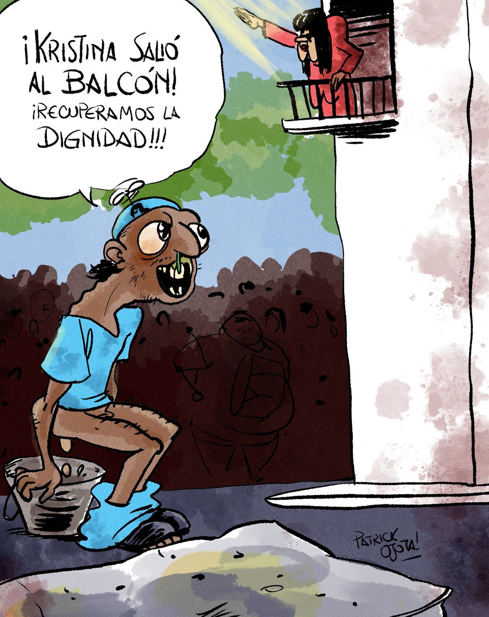 ¡Cristina salió al balcón! —Está presa por corrupta, con condena firme y tiene que llevar tobillera— ¡pero, hey, salió al balcón!

¡Jaja, fachito, te querés batar, Cristina le devolvió la dignidad al pueblo!!!