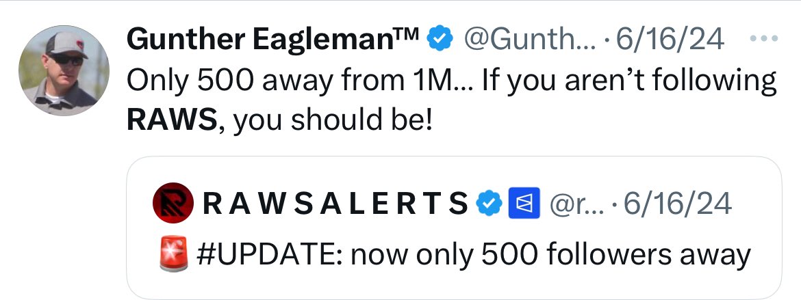 Gunther now realizing those people are sick and deranged, yet just a year ago he told people to follow Raws who is a known perv &amp; sicko.  These are the people some of you love.😂😂