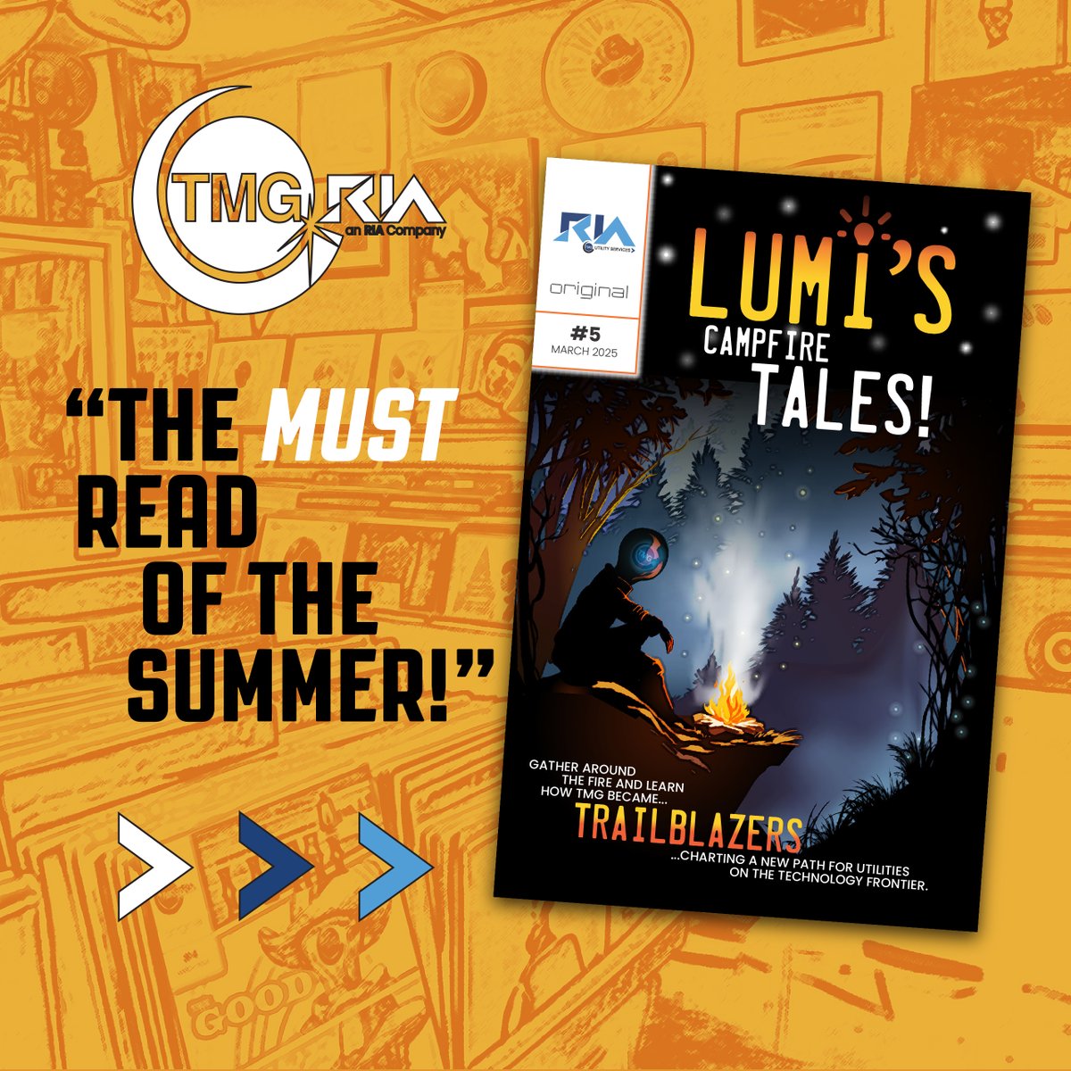 Summer is here and we have the perfect read for you! Gather around the fire and join Lumi as he tells the tales of how TMG became TRAILBLAZERS: Charting a New Path for Utilities on the Technology Frontier. Read here: hubs.la/Q03s_Jnd0

Contact us: hubs.la/Q03s_HK70